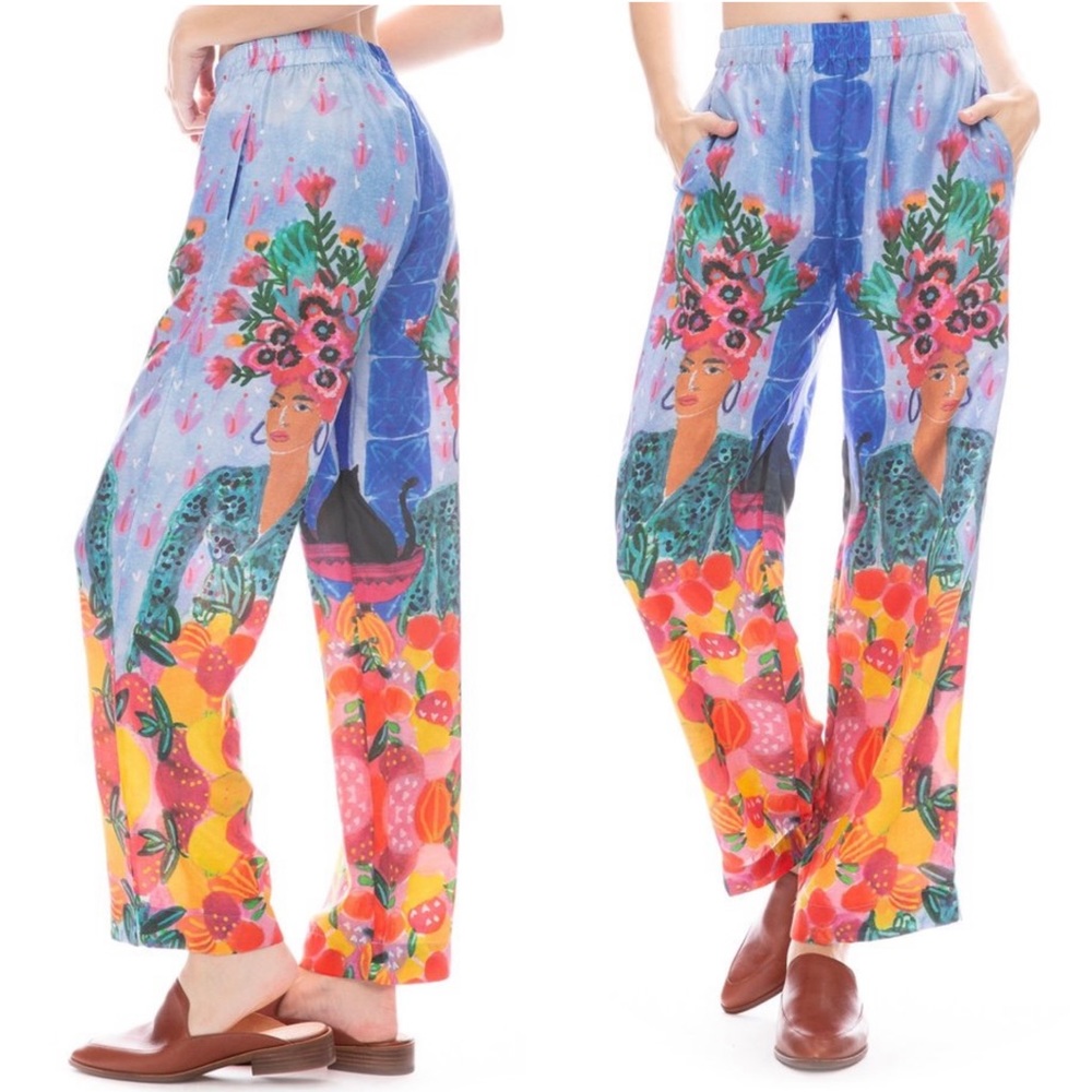 Silk Printed Pant